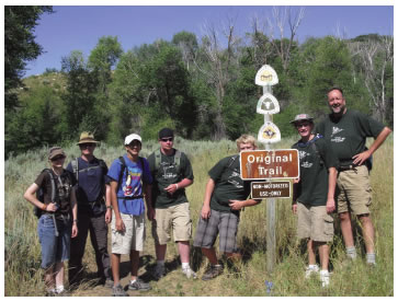 The Mormon Pioneer Trail Marker